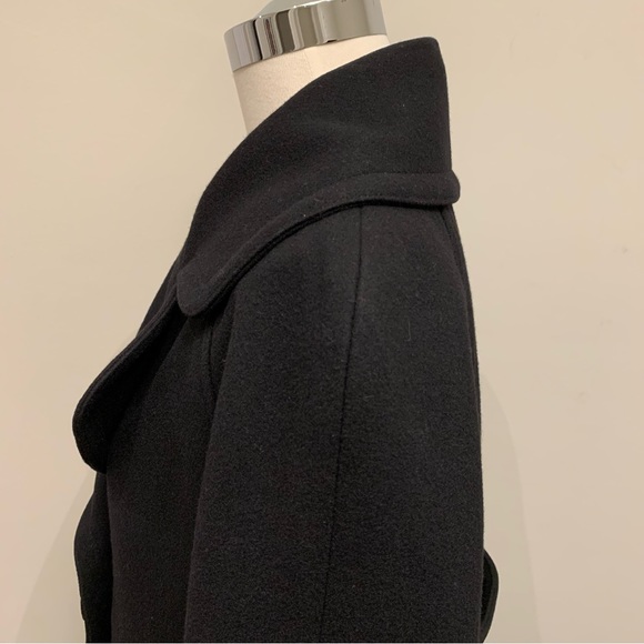 Sandra Angelozzi Women’s Double Breasted Wool Coat, Black Size 40 - Picture 6 of 16